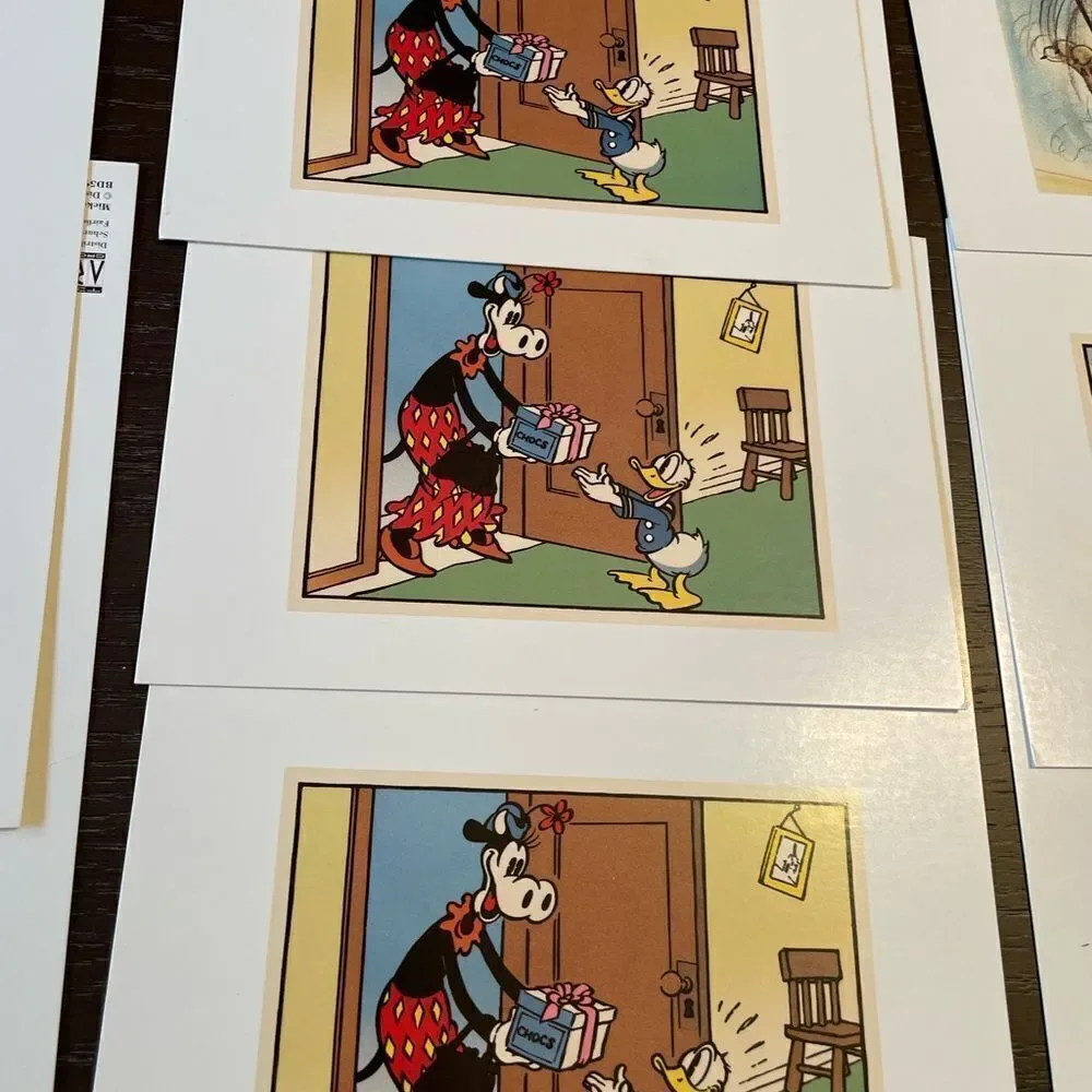 The Art Group Mickey & Co Vintage Foldable Disney Mickey Pluto Minnie Cards